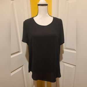 PLEIONE BLACK BLOUSE,  SIZE L